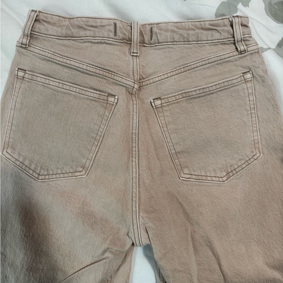 Abercrombie High Rise 90s Relaxed Curve Love, Oat, Size 6 Long Jeans - Picture 8 of 10